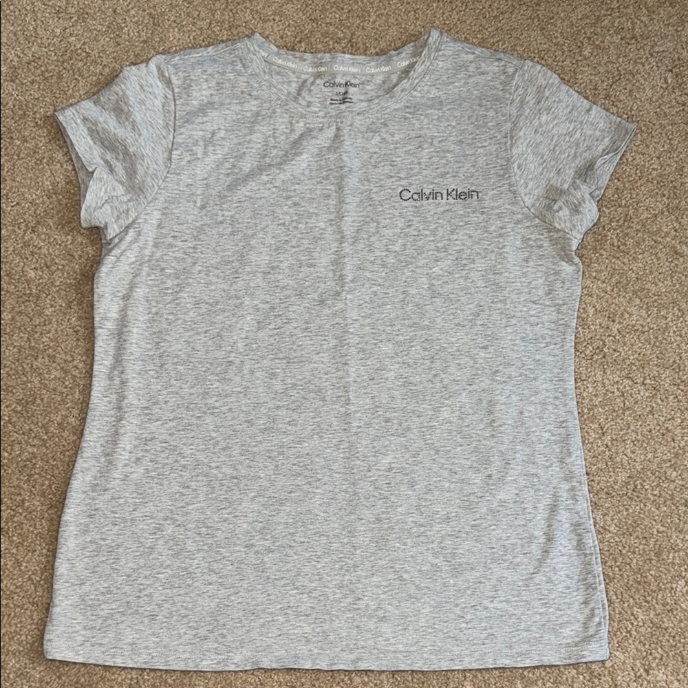 Calvin Klein Light Gray Short Sleeve Tee